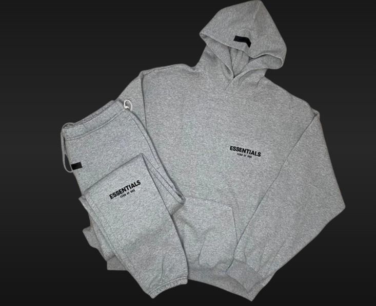 DARK Essentials Grey Hoodie And Sweatpants Set